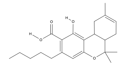 Tetrahydrocannabinolic acid chemical structure