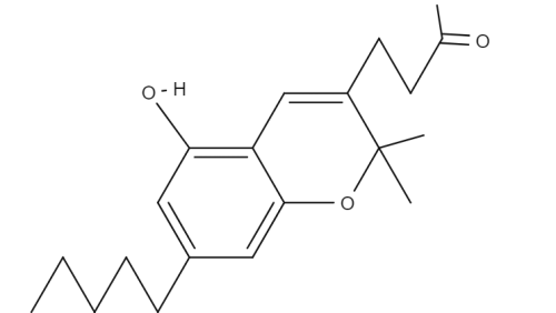 Cannabichromanone chemical structure